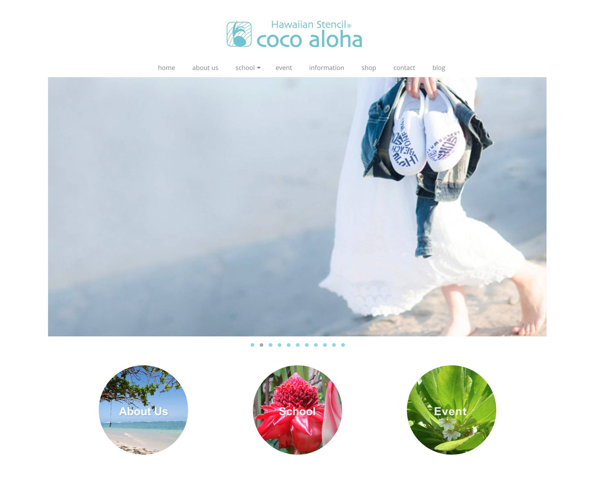 Hawaiian Stencil coco aloha